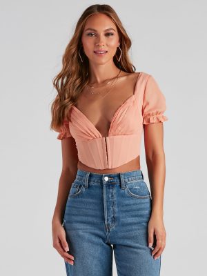 If You Pleats Crepe Bustier