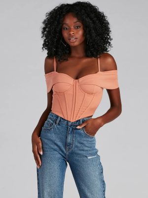 Forever Femme Cold Shoulder Corset