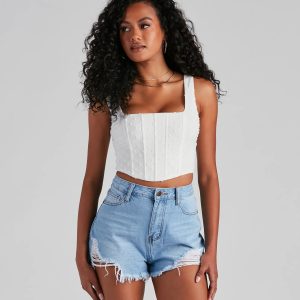 Style On Top Swiss Dot Corset