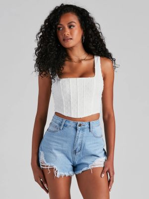 Style On Top Swiss Dot Corset