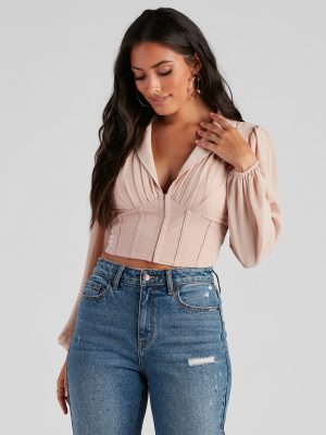 Life's A Party Chiffon Corset Top