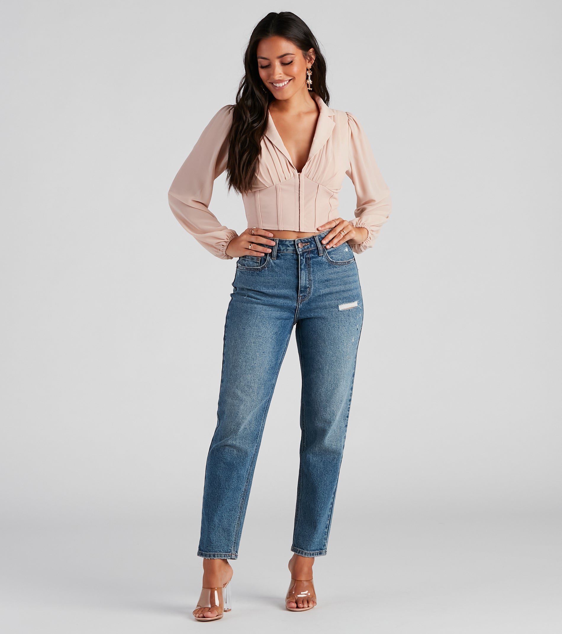 Life's A Party Chiffon Corset Top - Image 3