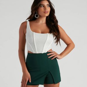 Boost Your Glow Sequin Corset Top