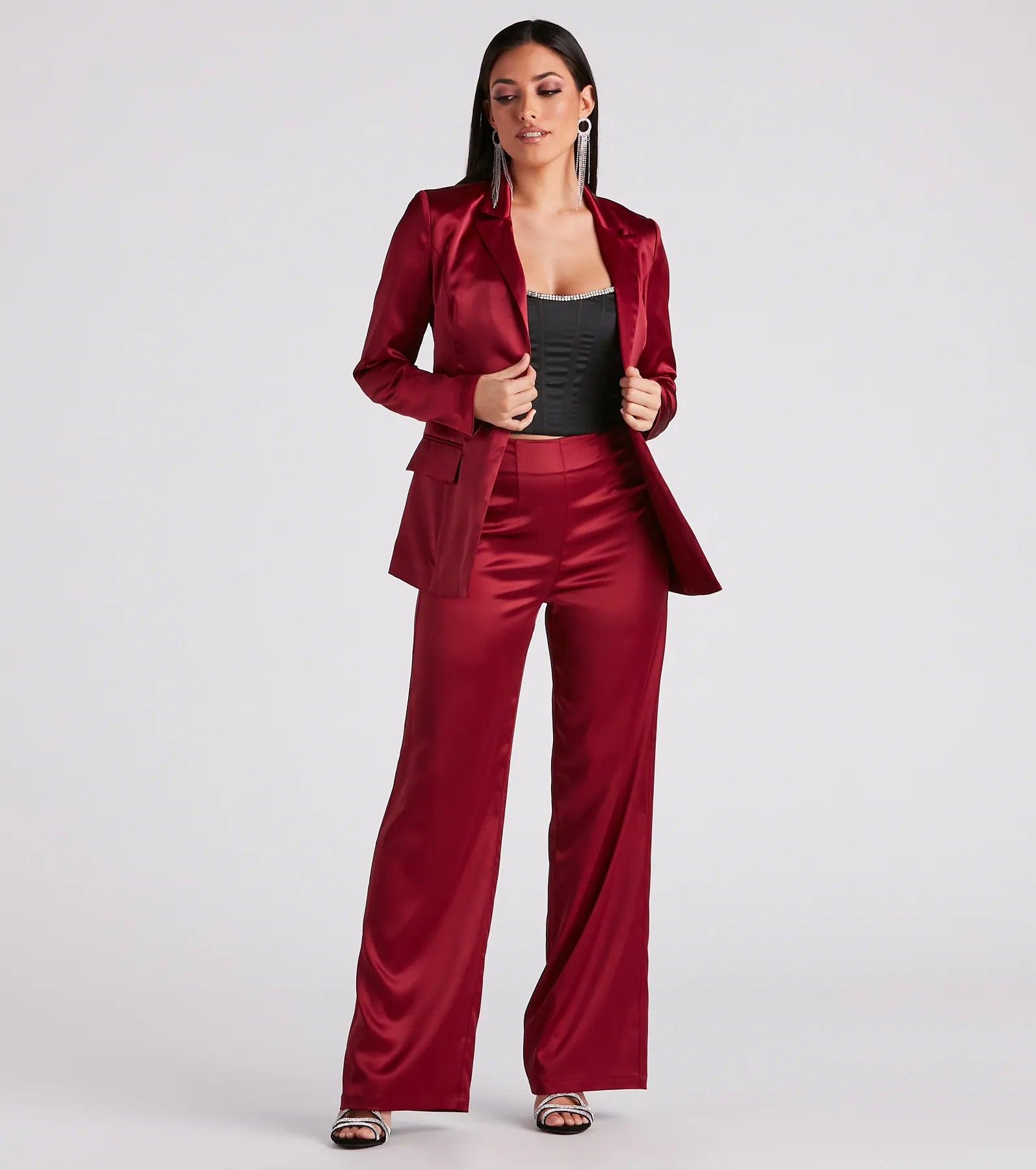 Cause For Rhinestone Trim Bustier - Image 3