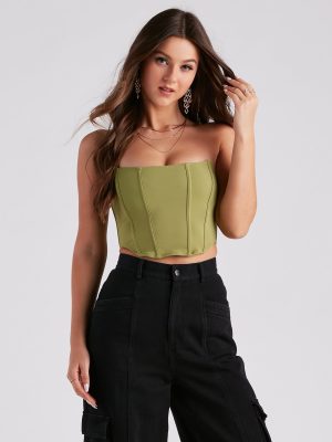 Meant To Be Lace Up Corset Top