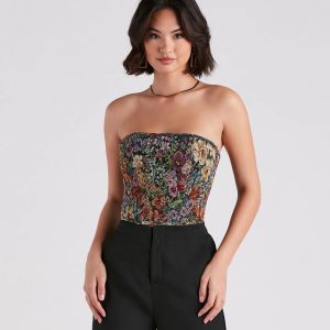 Not Your Grandma's Floral Corset Top