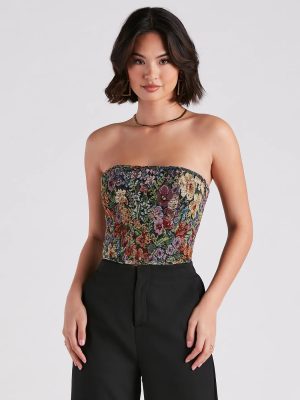 Not Your Grandma's Floral Corset Top