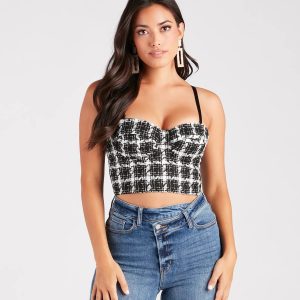 Naturally A Classic Tweed Bustier