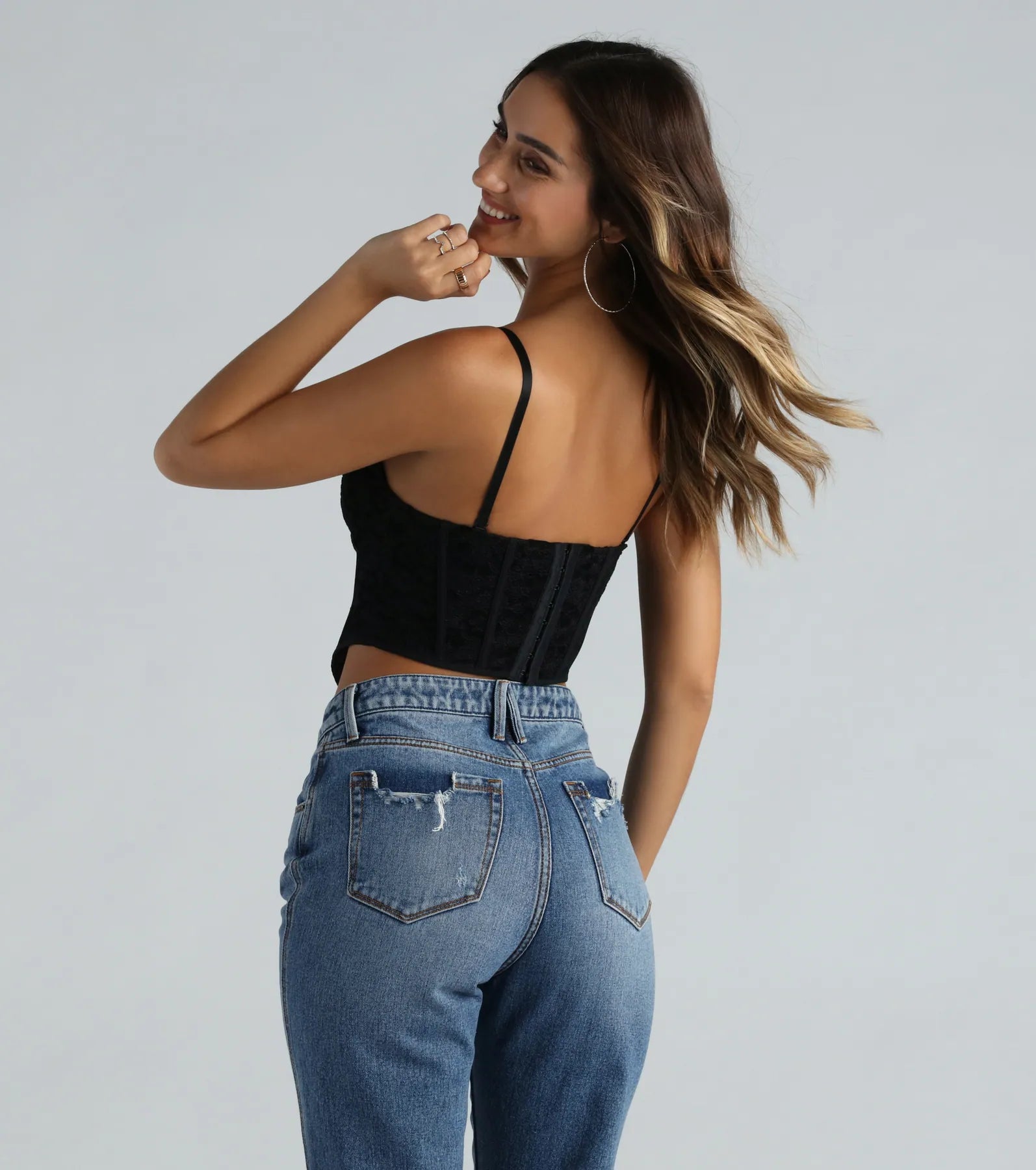 Hello Darling Sweetheart Lace Bustier - Image 6