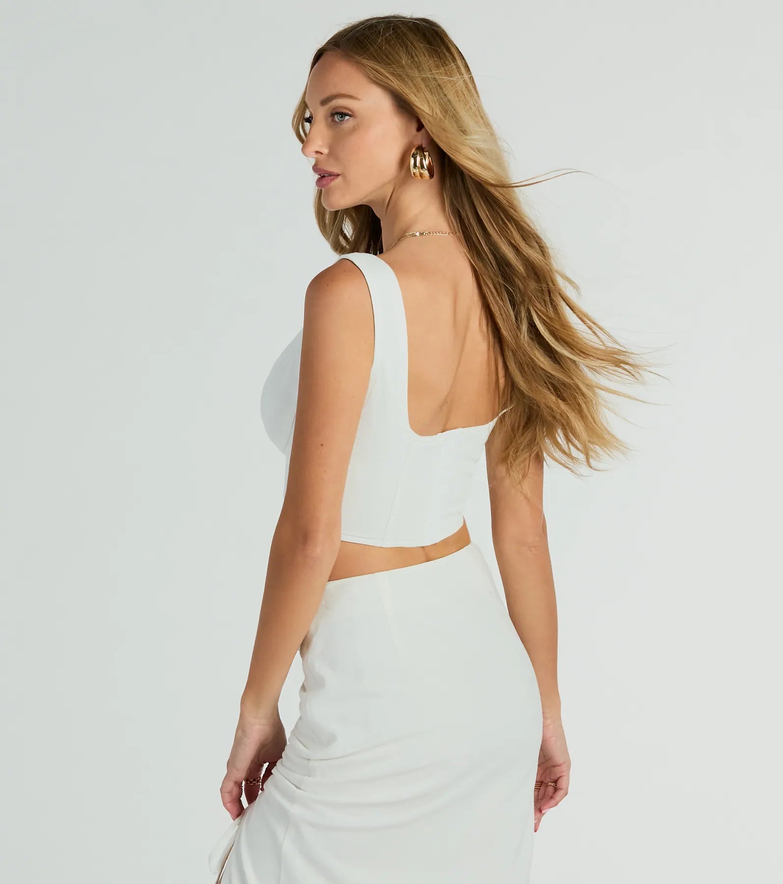 Keep It Light Sleeveless Linen Corset Top - Image 6