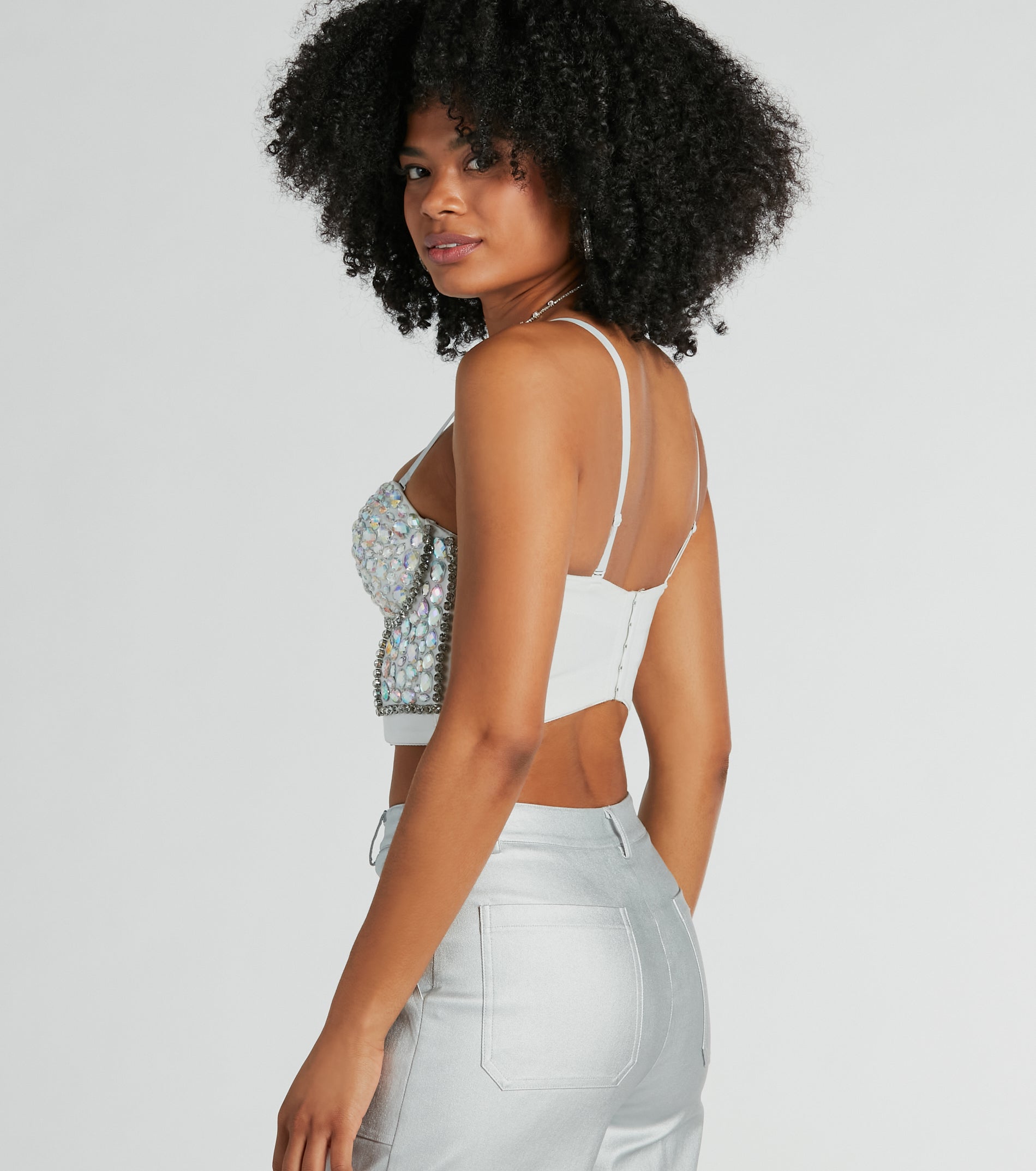Magnificent Glamour Rhinestone Bustier - Image 3
