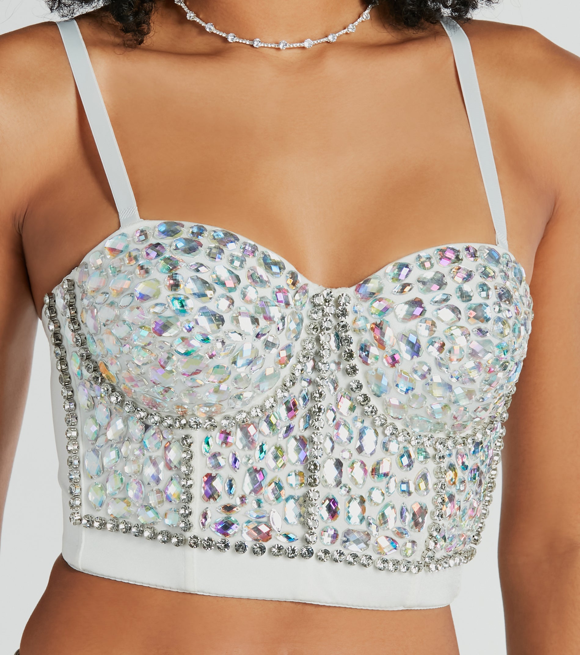 Magnificent Glamour Rhinestone Bustier - Image 2