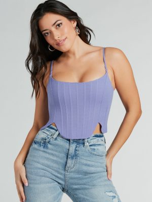 Feelin' Trendy Cutout Woven Corset Top