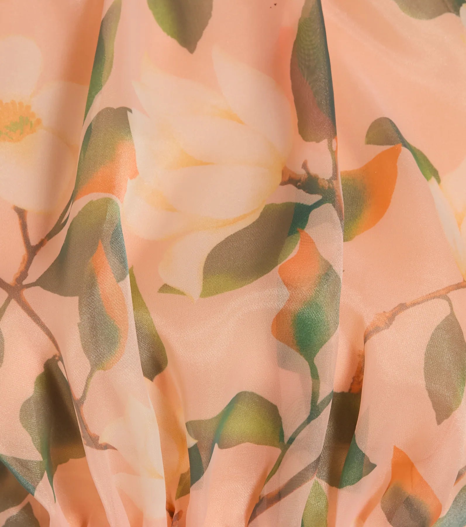 Gorgeous Perfection Halter Floral Chiffon Crop Top - Image 4