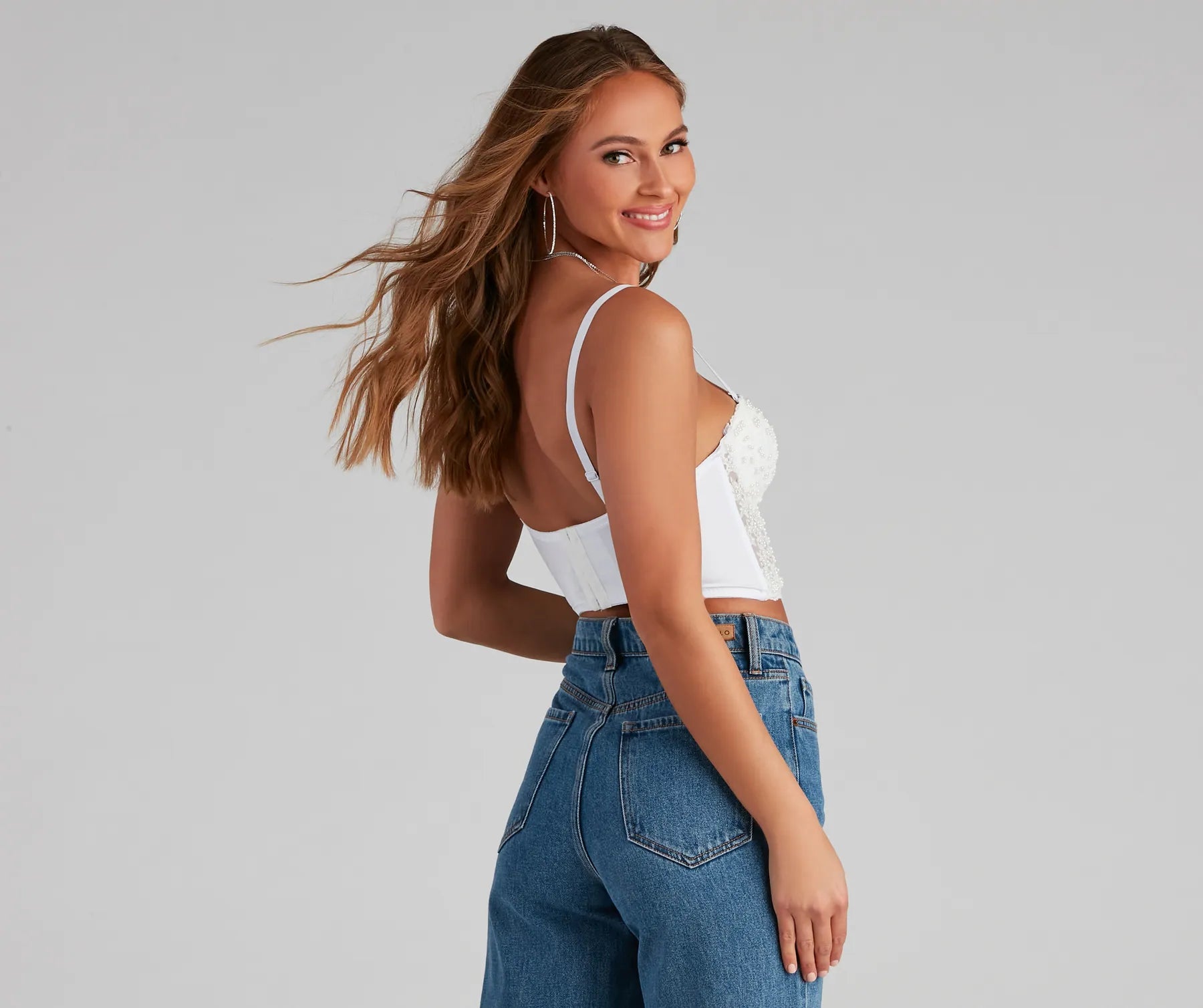 Pretty In Pearls Hand Beaded Bustier - Image 2