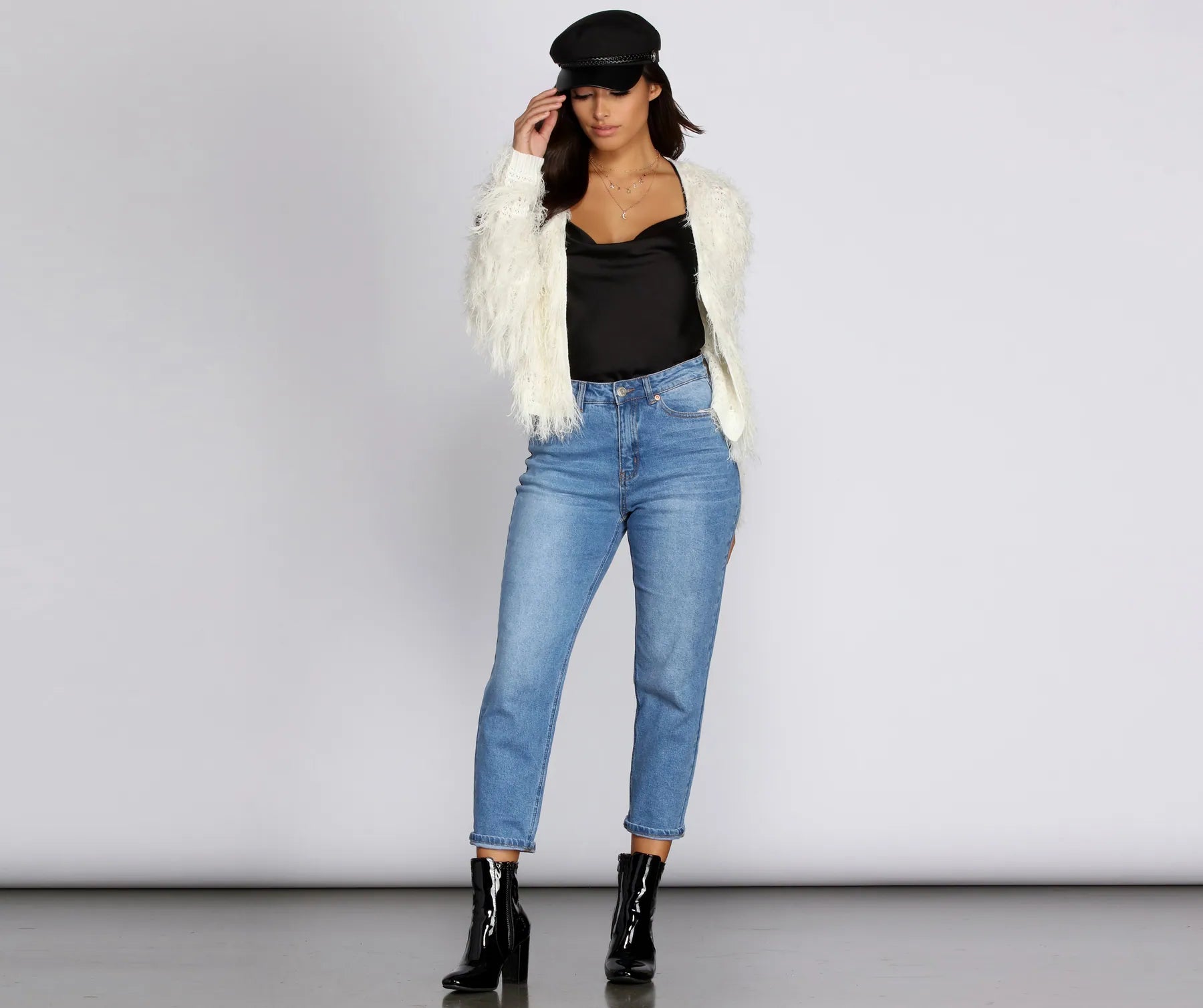 Swag in Shag Knit Cardigan - Image 3