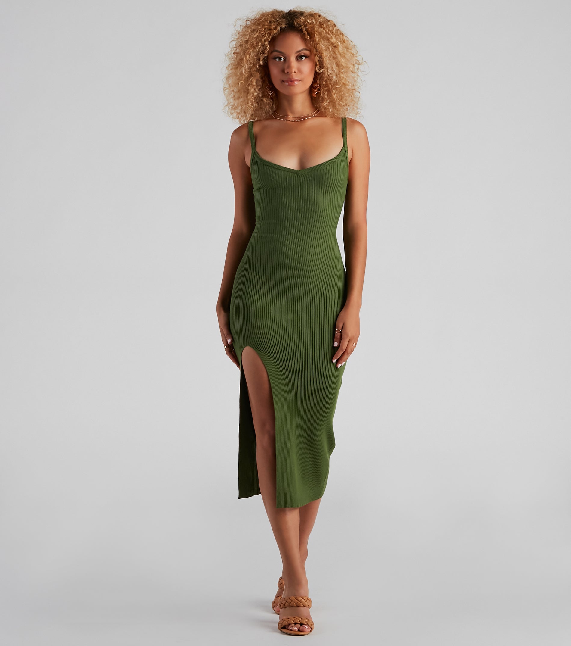 Keep It Light Sweater Midi Dress - Image 9