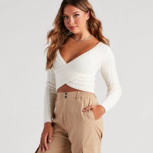 Chill Cutie Cable Knit Sweater