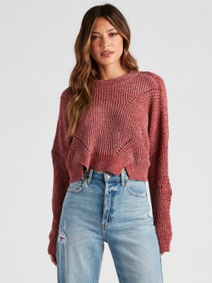 Seasonal Treat Chenille Crop Sweater
