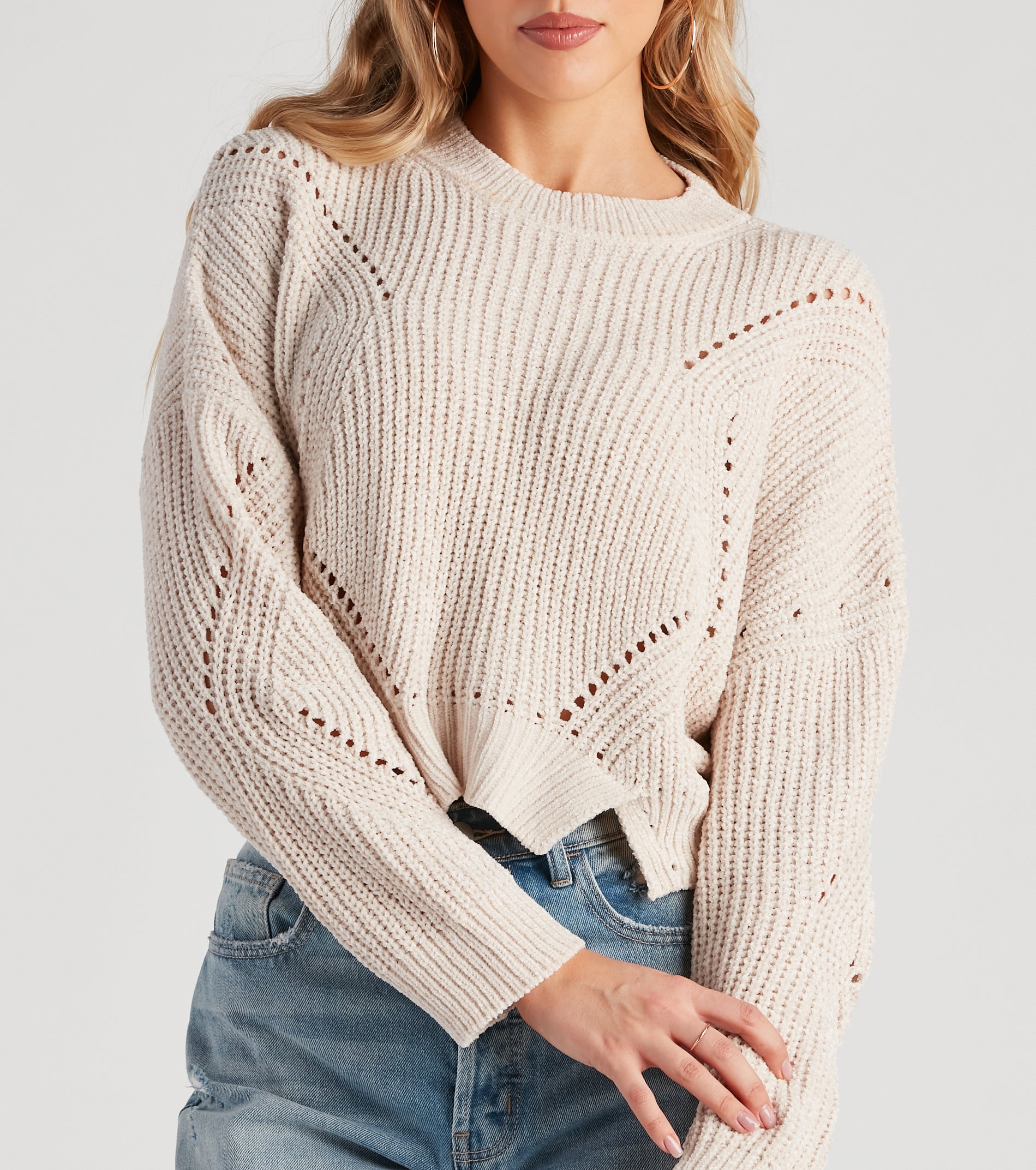 Seasonal Treat Chenille Crop Sweater - Image 8