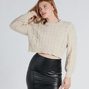 Casual Cuddles Tie-Back Sweater