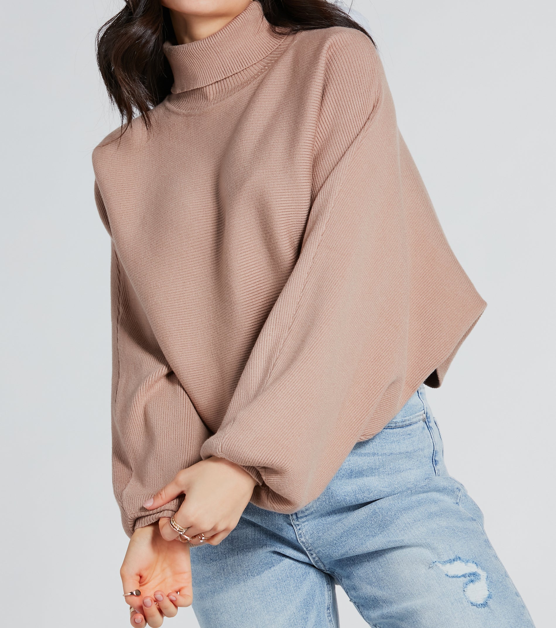 Only Cozy Vibes Turtleneck Cropped Sweater - Image 3