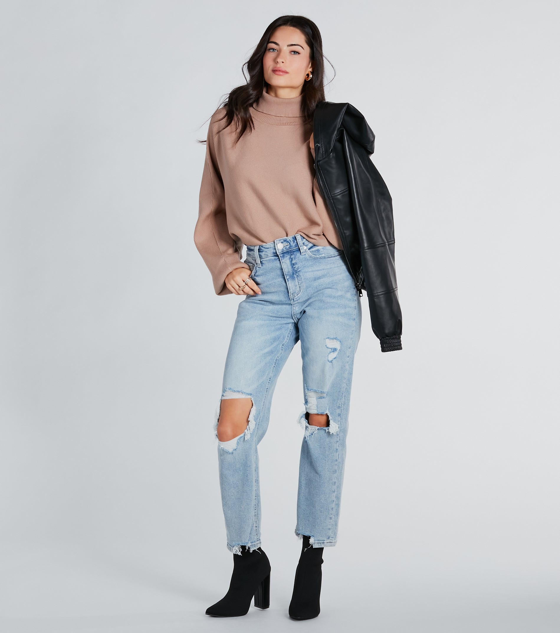 Only Cozy Vibes Turtleneck Cropped Sweater - Image 4