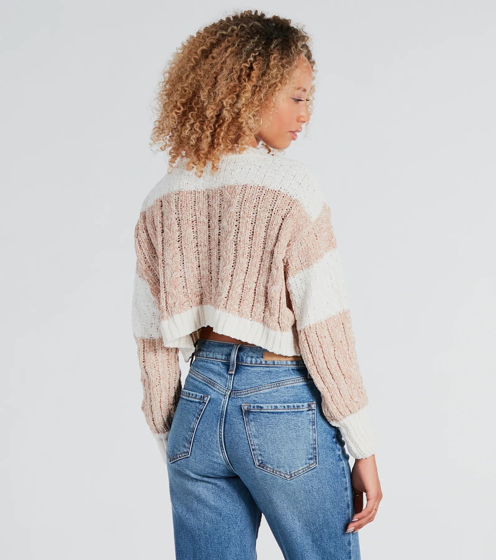 A Toast To Cute Chenille Striped Sweater - Image 2