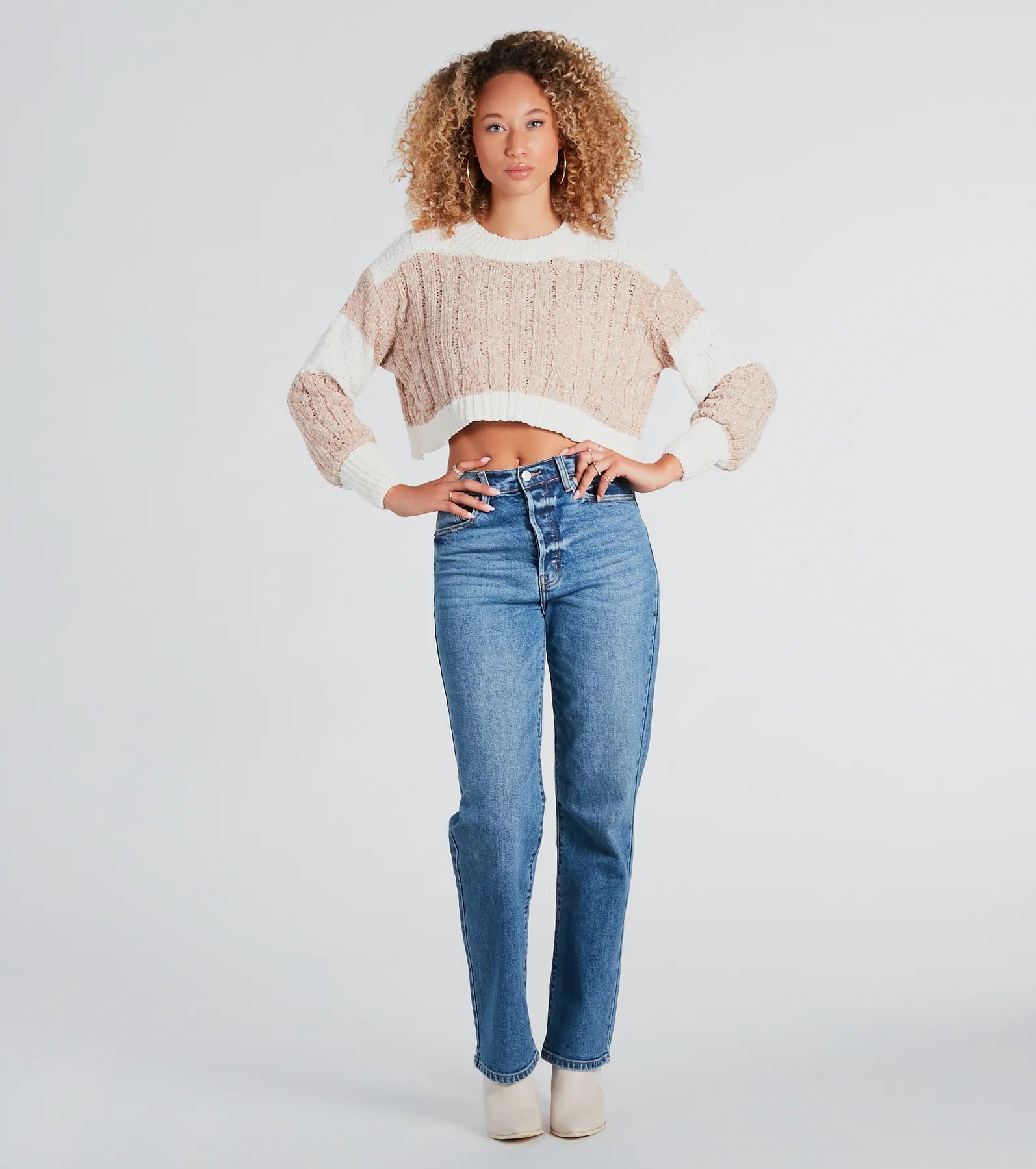 A Toast To Cute Chenille Striped Sweater - Image 4