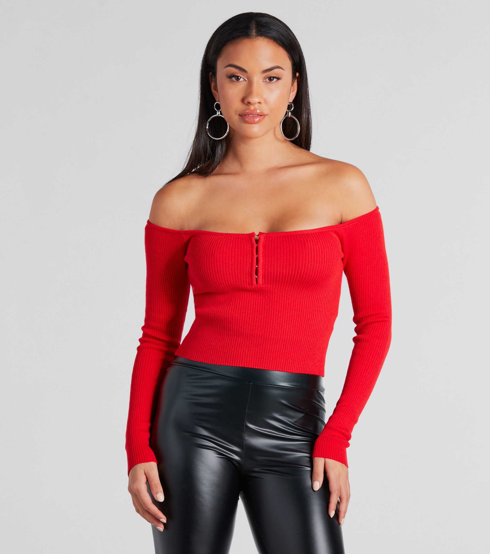 Trendy Upgrade Off-The-Shoulder Crop Top - Image 2