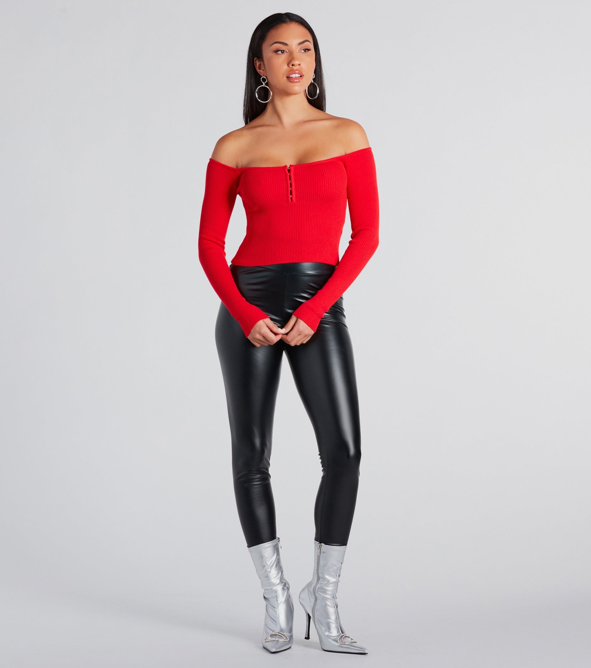 Trendy Upgrade Off-The-Shoulder Crop Top - Image 5