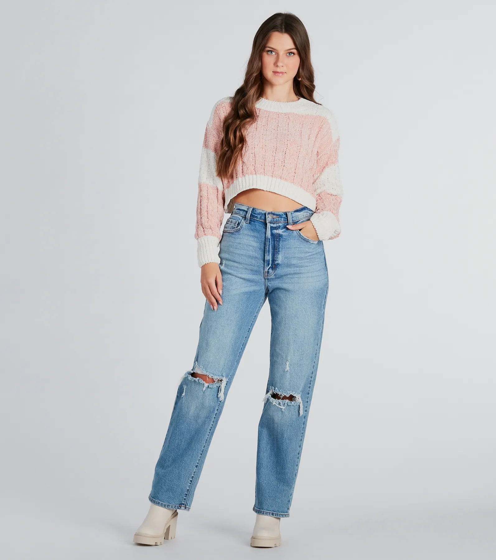 A Toast To Cute Chenille Striped Sweater - Image 7