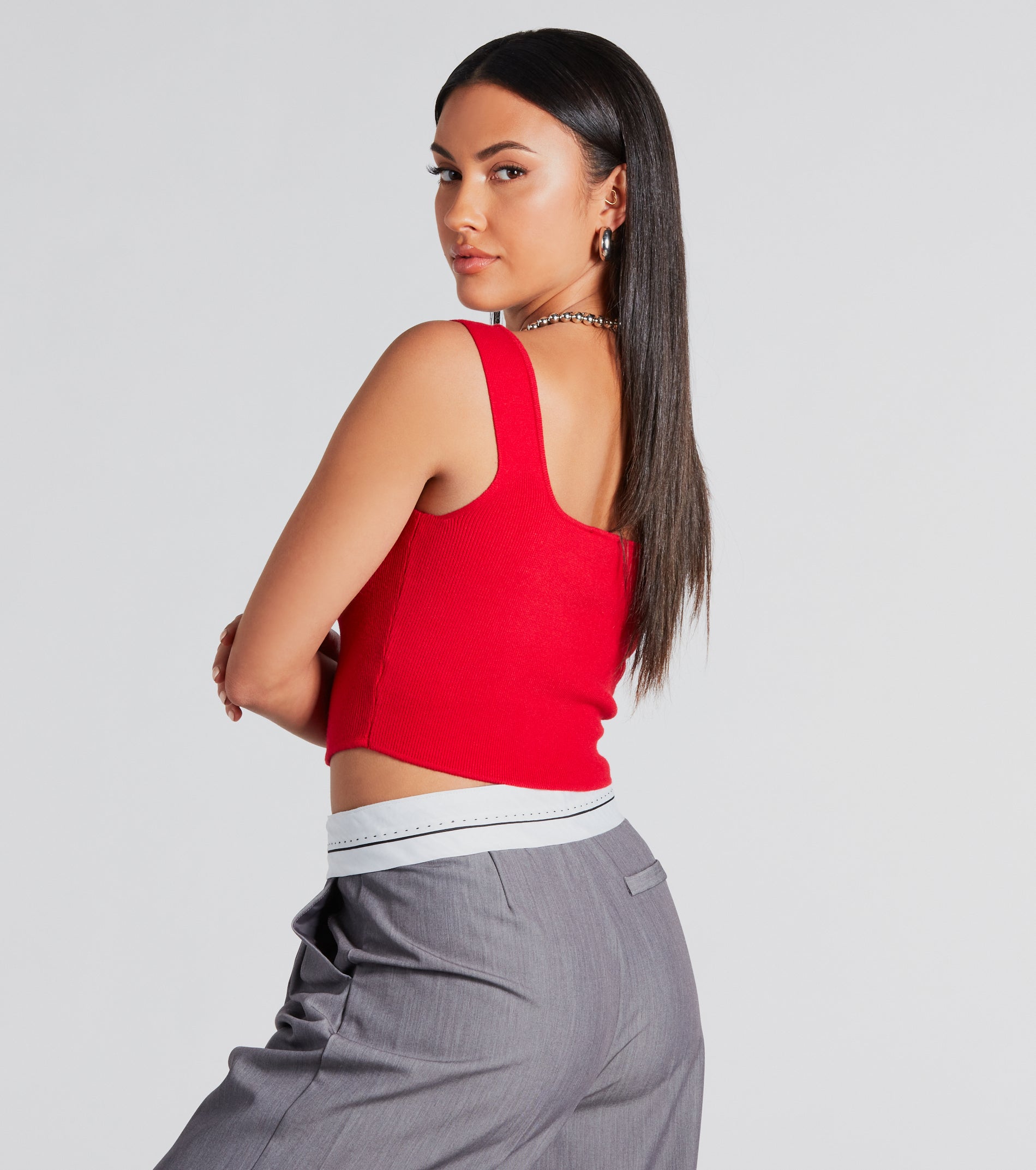 Looking Snatched Cropped Corset Tank - Image 10