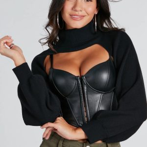 Stay Cozy Turtleneck Sweater Topper