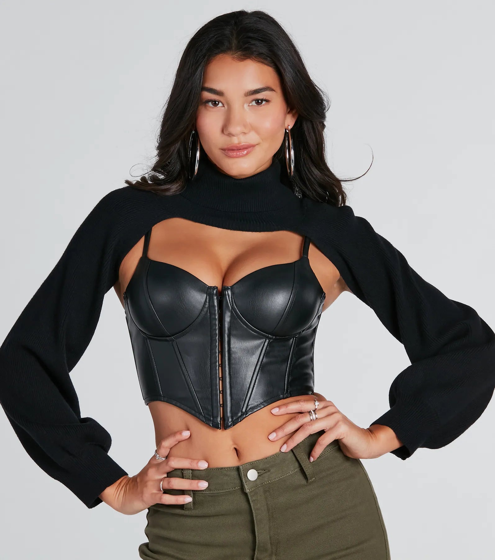 Stay Cozy Turtleneck Sweater Topper - Image 3