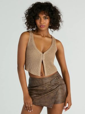 Dreamy Western Vibes Sleeveless Crochet Vest