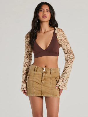 Sunny Radiance Floral Crochet Bolero