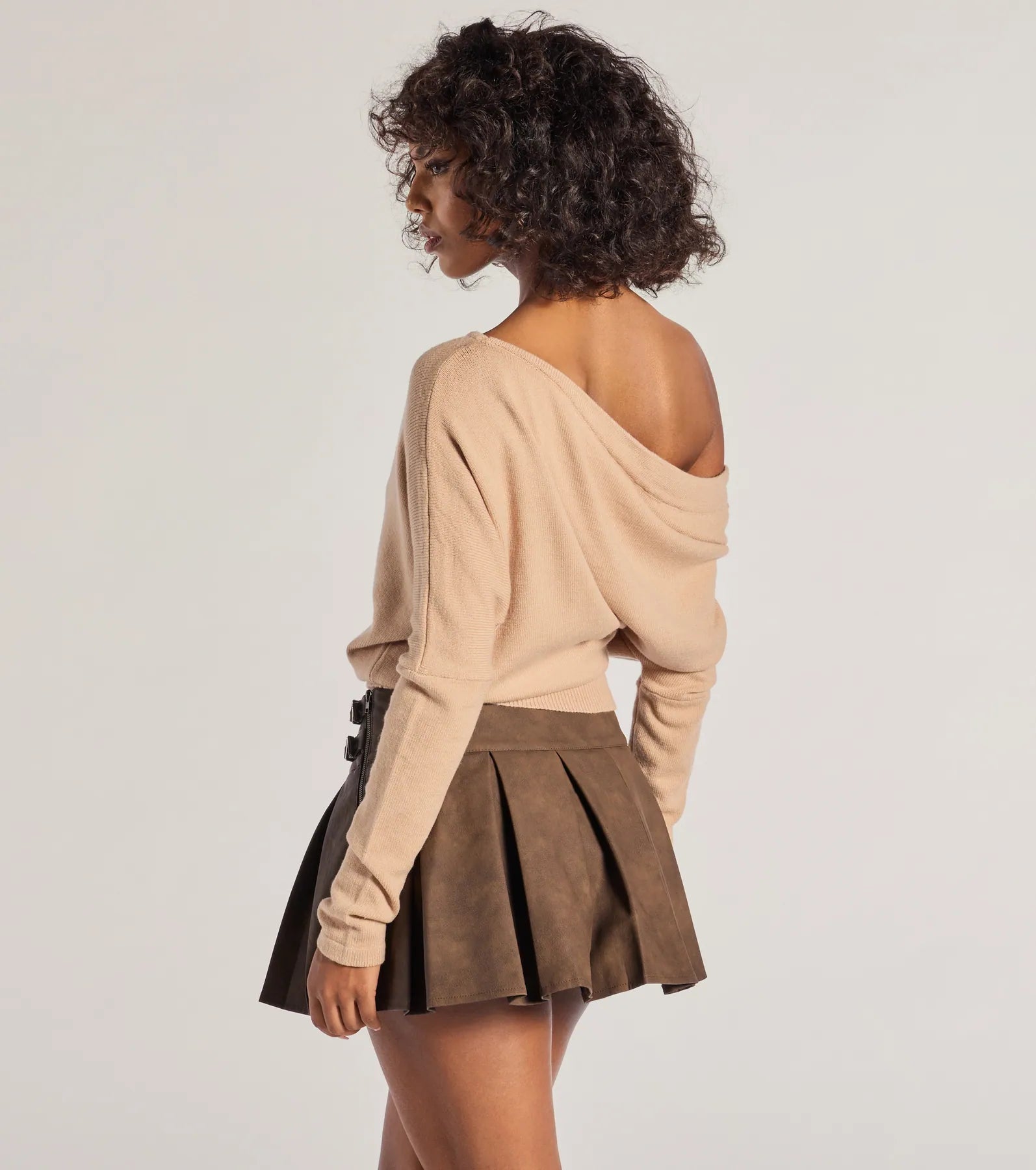 Cute And Cozy Off-Shoulder Knit Sweater - Image 6