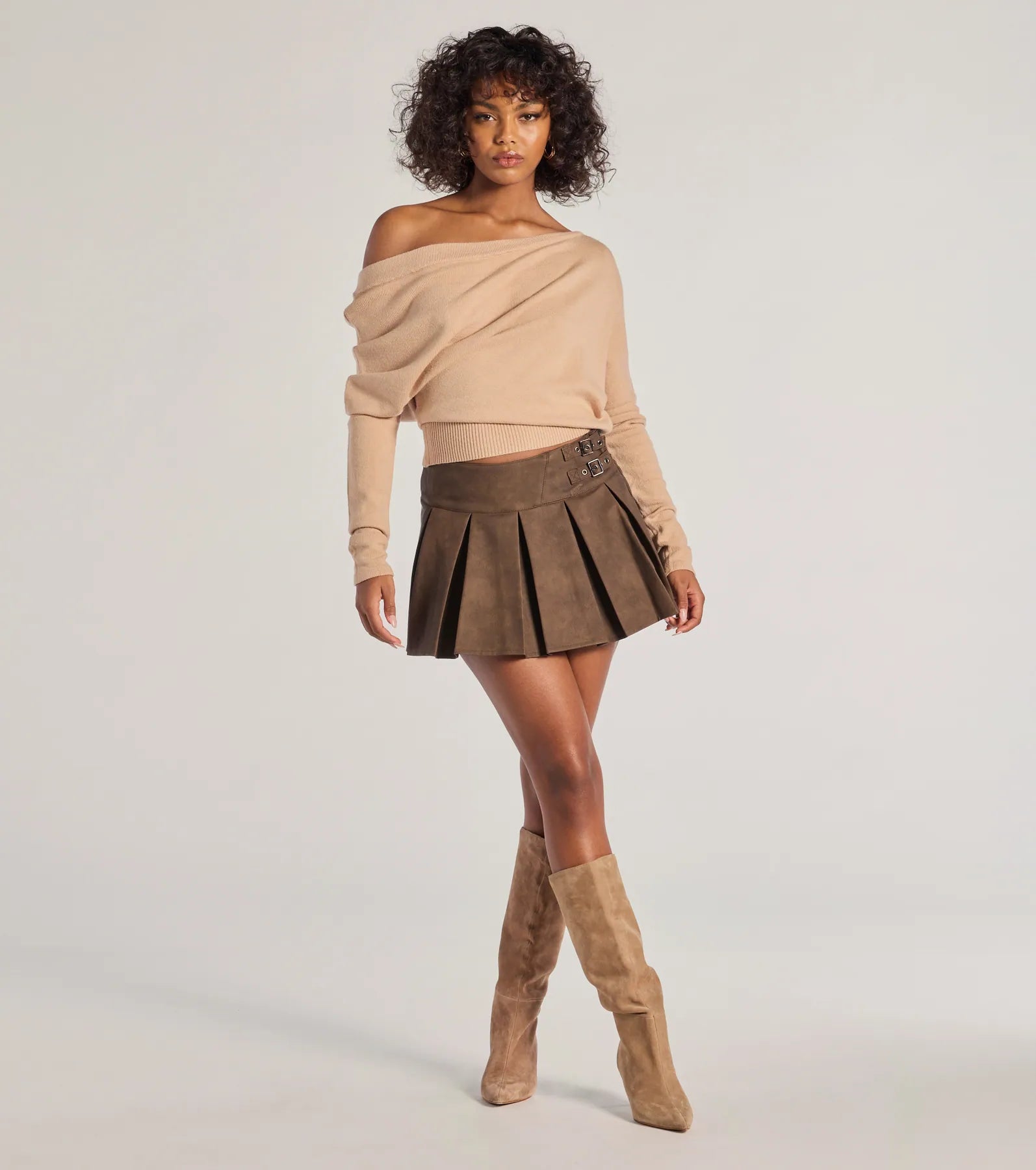 Cute And Cozy Off-Shoulder Knit Sweater - Image 7