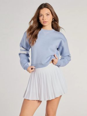 Varsity Girl Striped Knit Crop Sweater