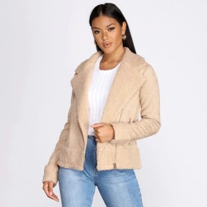 Penny-Lane Faux Suede Jacket