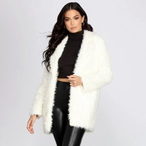 No Chill Faux Fur Long Jacket