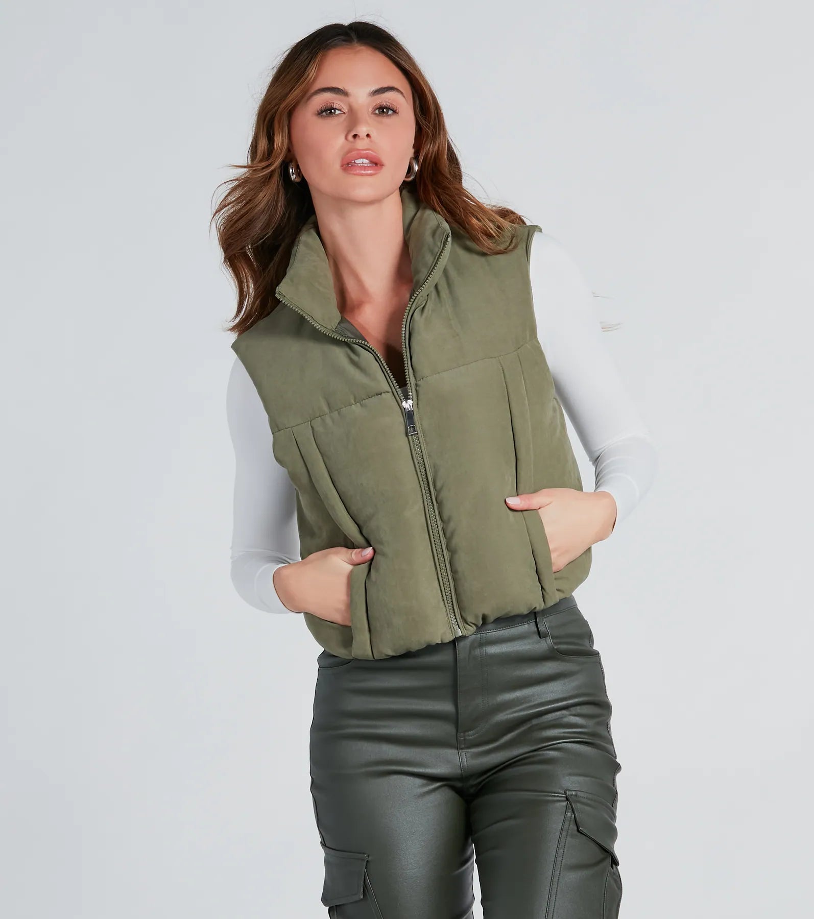 Aspen Bound Brushed Twill Puffer Vest - Image 3