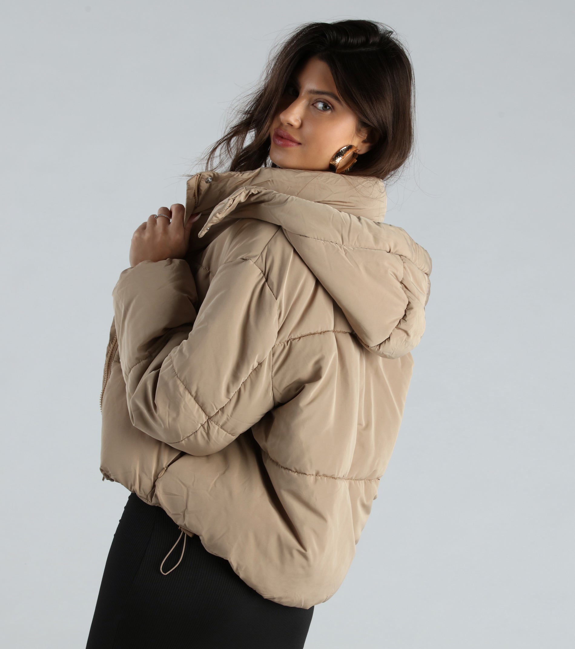 Cold Times Hoodie Puffer Jacket - Image 6