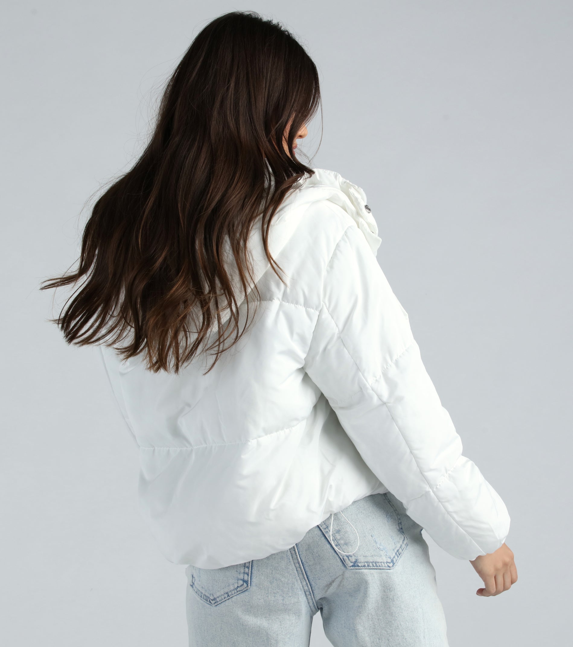 Cold Times Hoodie Puffer Jacket - Image 3