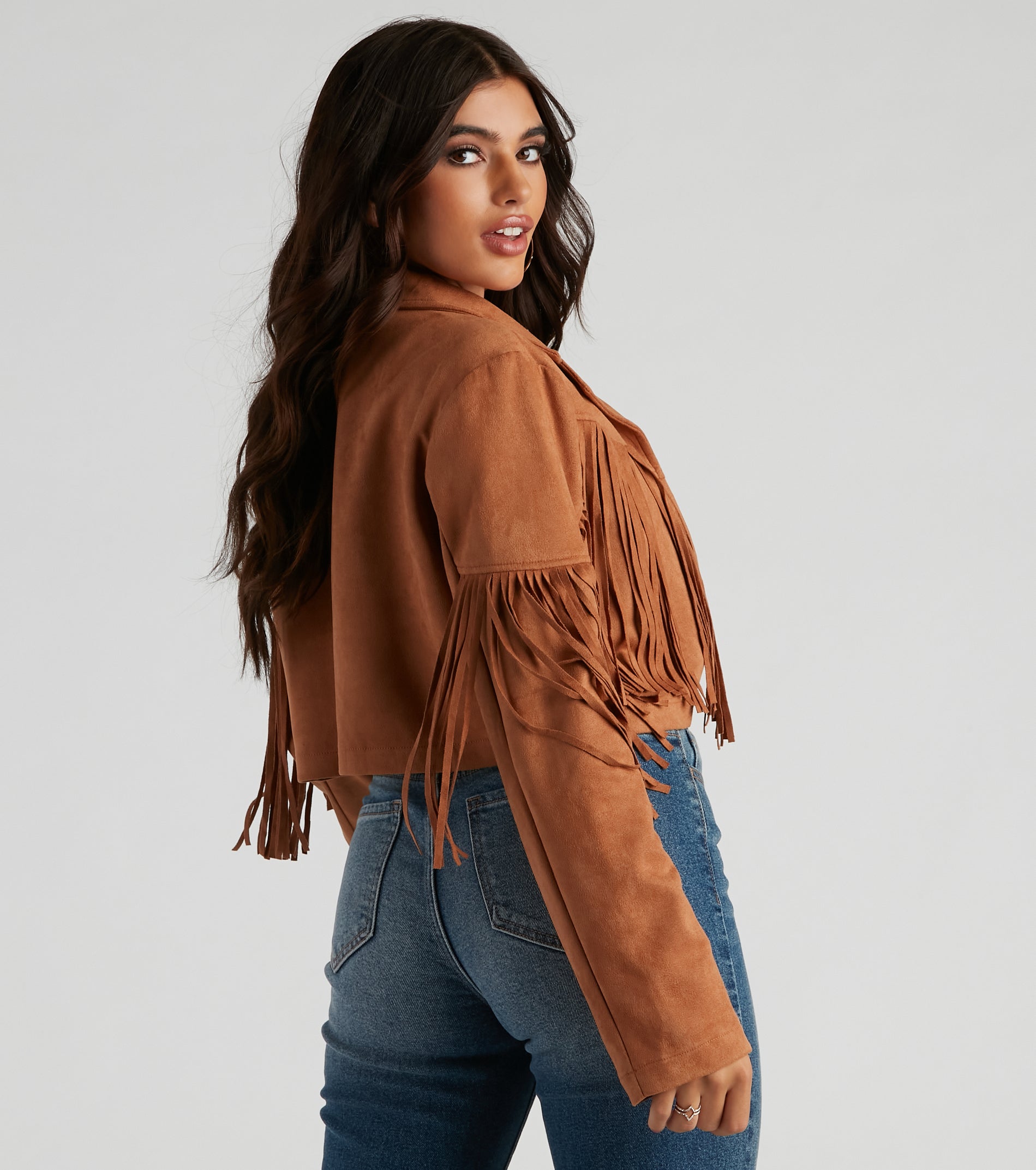 Tootin' Cute Faux Suede Jacket - Image 2