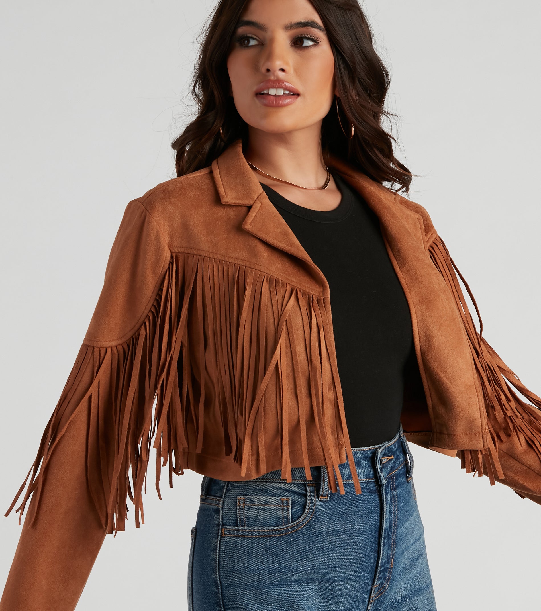 Tootin' Cute Faux Suede Jacket - Image 4