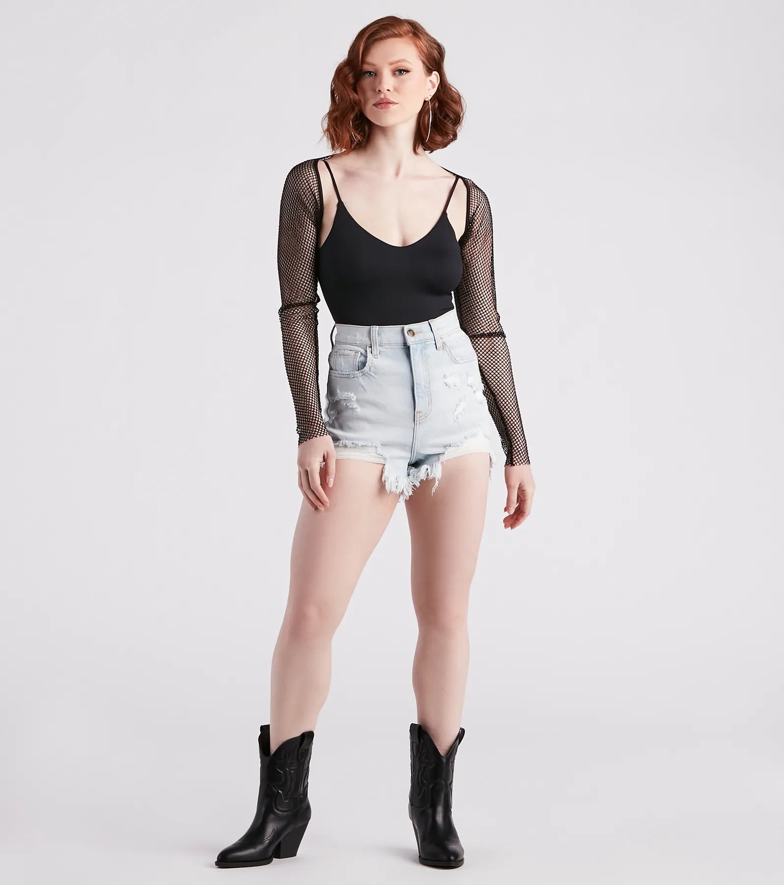 Radiate Glamour Rhinestone Mesh Bolero - Image 7