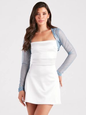 Glamorous Shine Glitter Mesh Bolero