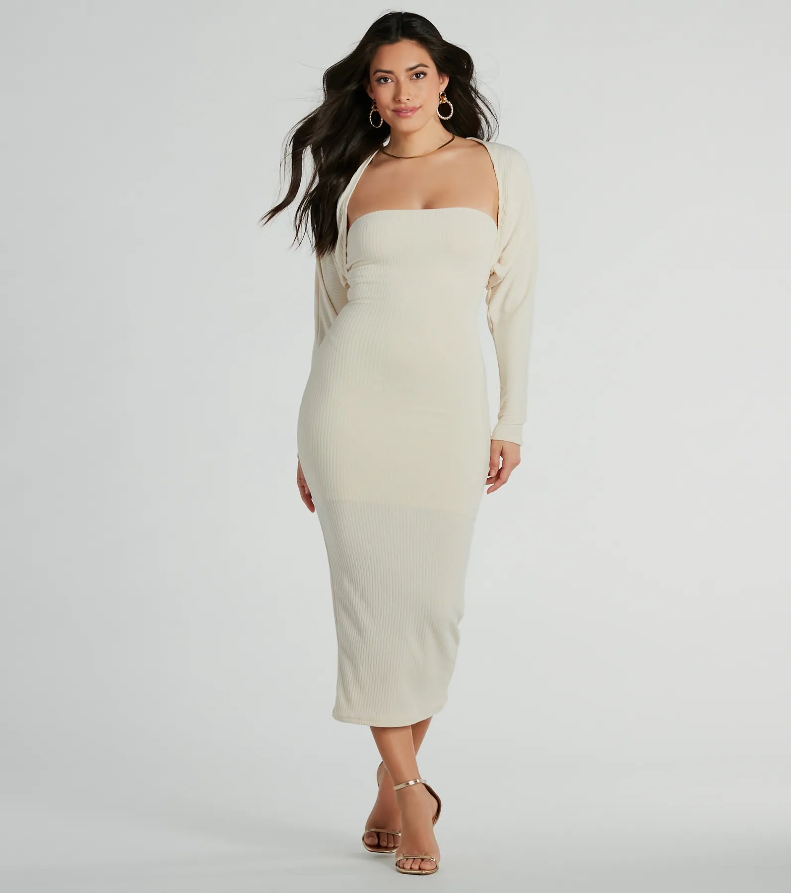 She's The Main Rib Knit Slouchy Bolero - Image 5